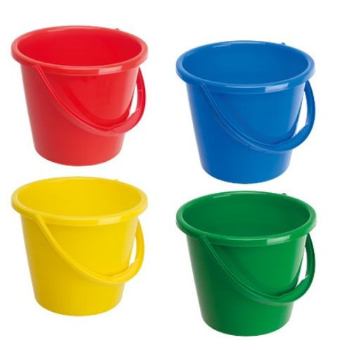CleanWorks Plastic Green Bucket 10ltr