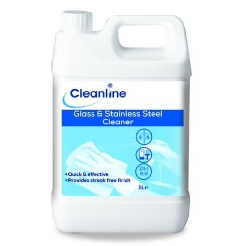 Cleanline Glass & Stainless Steel Cleaner 5ltr