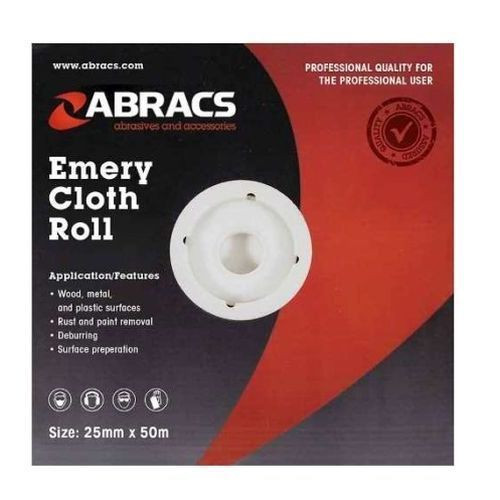 38mm x 50mtr Emery Roll Alum Oxide 150G