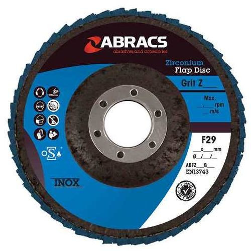 Abracs Flap Disc 100mm  Zirconium 120G