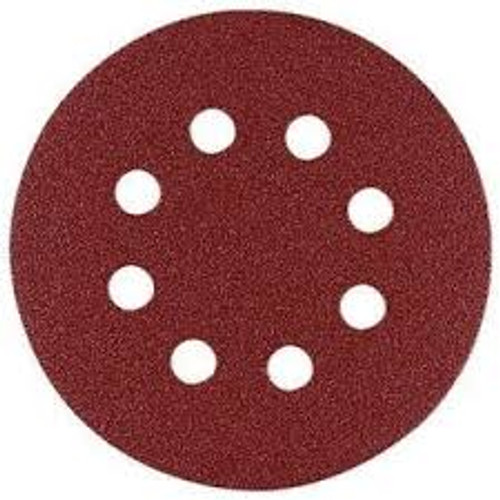 Hook & Loop Disc 125mm 8 Holes (25) Alum Oxide 40G