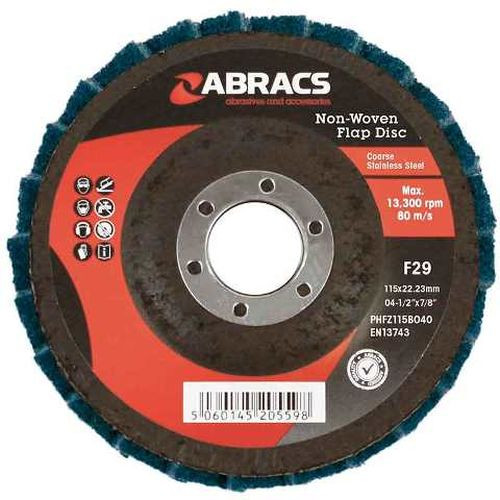 Non-Woven Flap Disc 115mm Green (Fine)