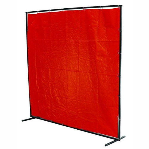 8' x 6' Orange PVC Curtain