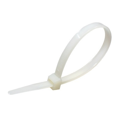 2.5mm x 200 Cable Ties Natural (100)