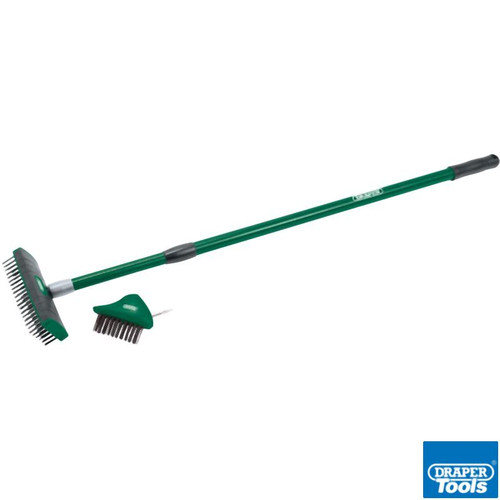 Paving Brush Set Twin Heads & Telescopic Handle