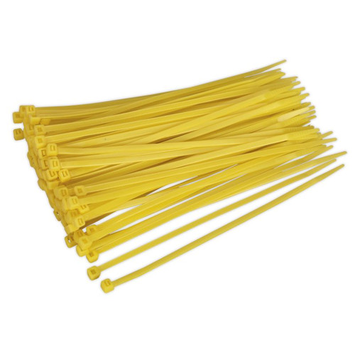 CT20048P100Y Cable Tie 200 x 4.8mm Yellow Pack of 100