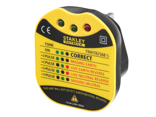 Stanley INT582568 FatMax UK Wall Plug Tester