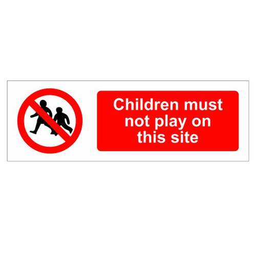 600 x 200mm SR Children M.N.P.O.T.S Sign