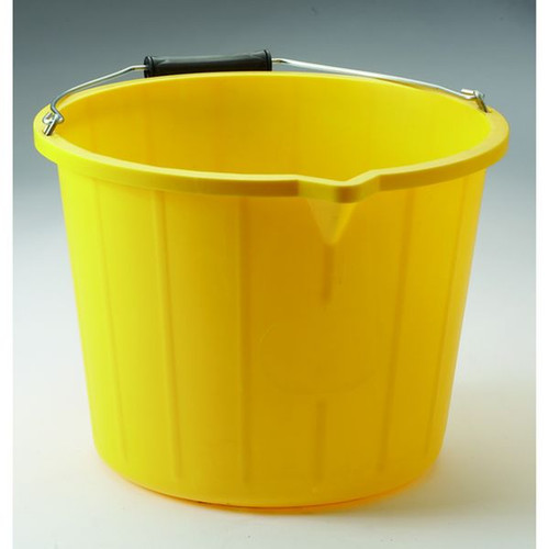 14ltr Yellow Plastic Bucket