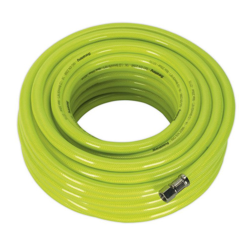 AHFC20 Air Hose High Visibility 20m x 8mm with 1/4in BSP Unions