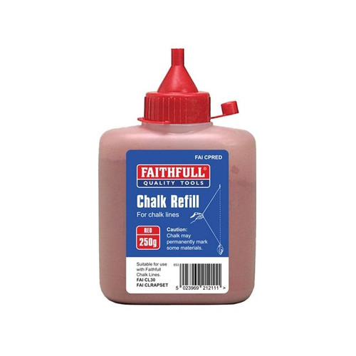 Faithfull Chalk Powder Red 250g