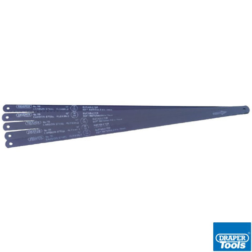 Assorted 300mm Carbon Steel Hacksaw Blades (5)