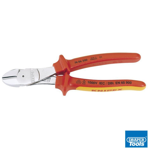 Knipex 200mm Fully Insulated Diagonal Side Cutter