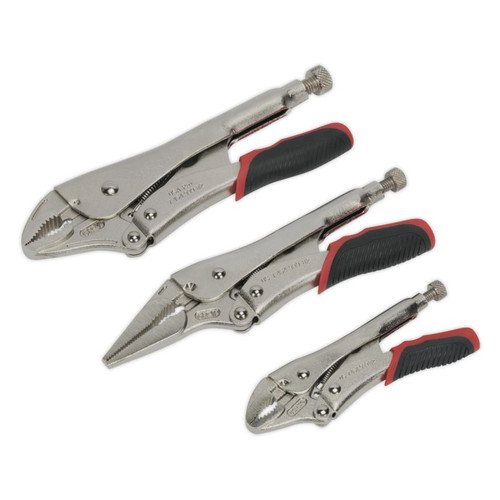 AK6863 Locking Pliers Set Quick Release 3pce