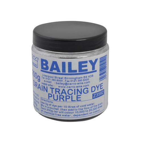 Baileys 3592 Drain Tracing Dye Purple
