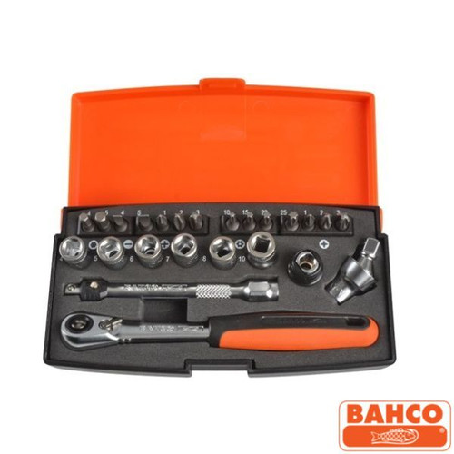 Bahco SL24 1/4in Sq Socket Set 24pce