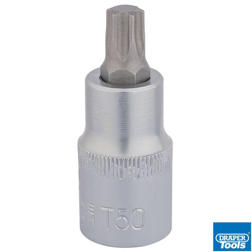 T50 x 55mm 1/2in Sq Drive Tx-Star Socket Bit