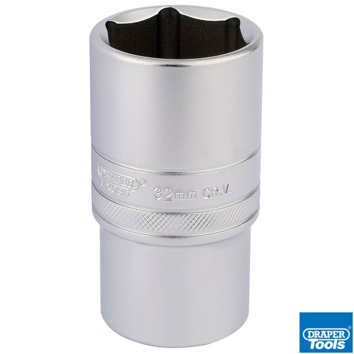 1/2in Sq Drive 6 Point Metric Deep Socket 32mm