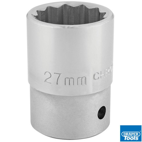 3/4in Sq Drive 12 Point Socket 27mm