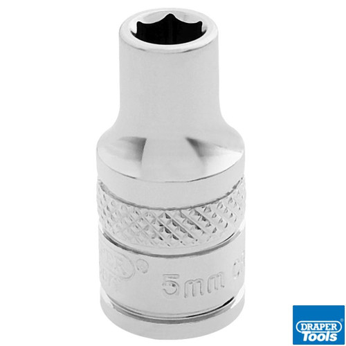 1/4in Sq Drive Hi-Torq 6 Point Socket 5.0mm