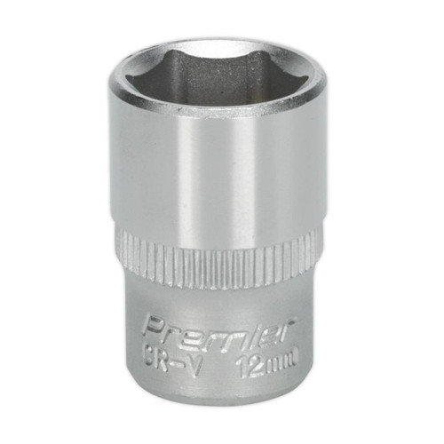 S1412 WallDrive Socket 12mm 1/4in Sq