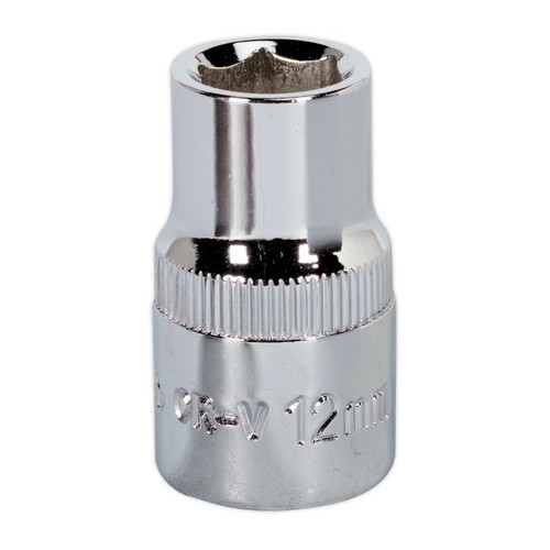 SP1212 WallDrive Socket 12mm 1/2in Sq Fully Polished