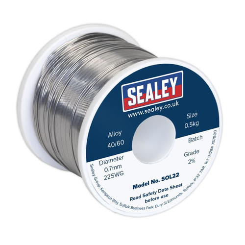 SOL22 Solder Wire Quick Flow 2% 0.7mm/22SWG 40/60.5kg Reel