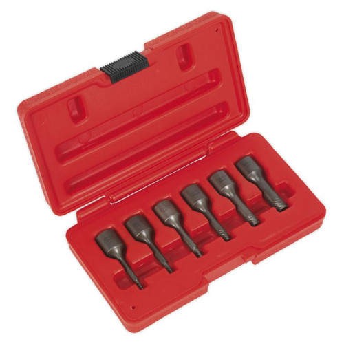 AK8185 Screw Extractor Set 3/8in Sq Drive 6pce