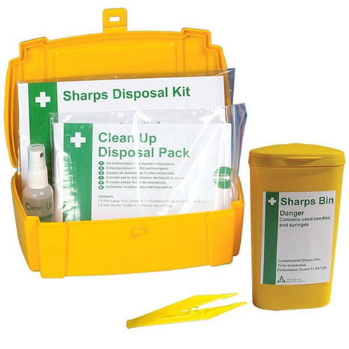 2 Application Body Fluid & Sharps Disposal Kit