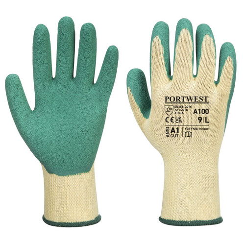 A100 Grip Glove - Latex Green XXL