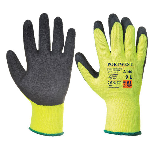 A140 Thermal Grip Glove - Latex Black XXL