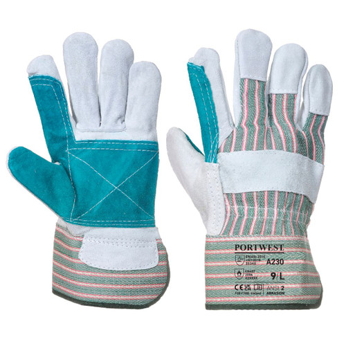 A230 Double Palm Rigger Glove Grey XL