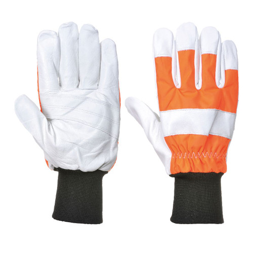 A290 Oak Chainsaw Protective Glove (Class 0) Orange L