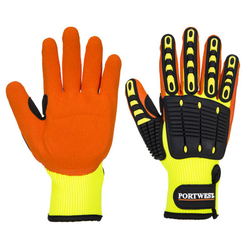 A721 Anti Impact Grip Glove Yellow/Orange 3XL