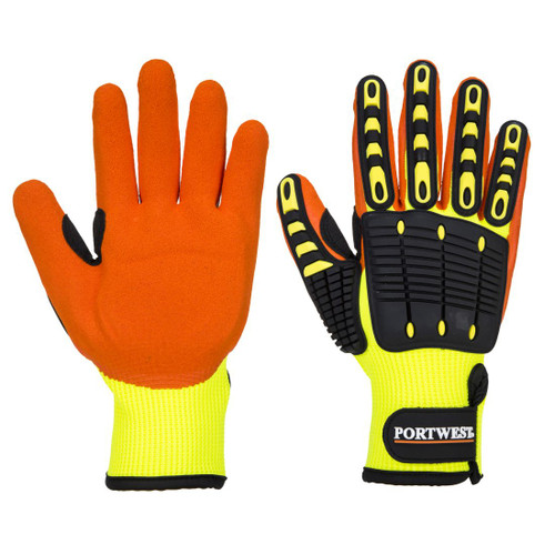 A721 Anti Impact Grip Glove Yellow/Orange XL