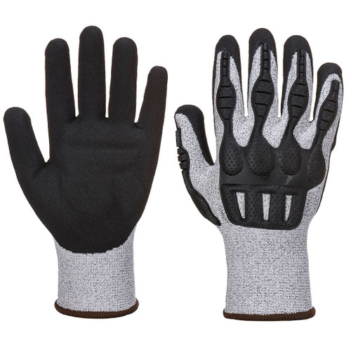 A723 TPV Impact Cut Glove Grey/Black M