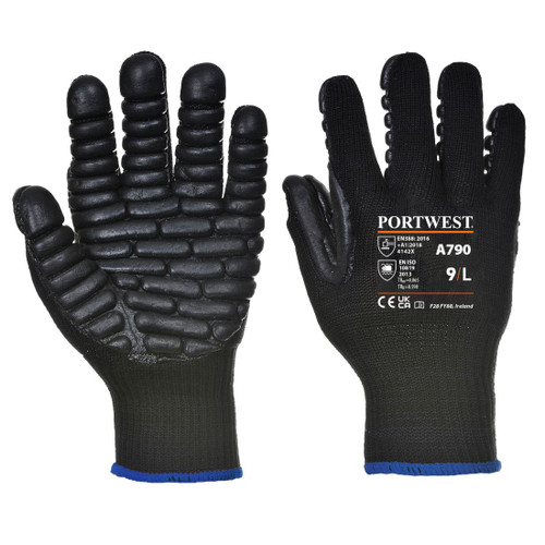 A790 Anti Vibration Glove Black XL