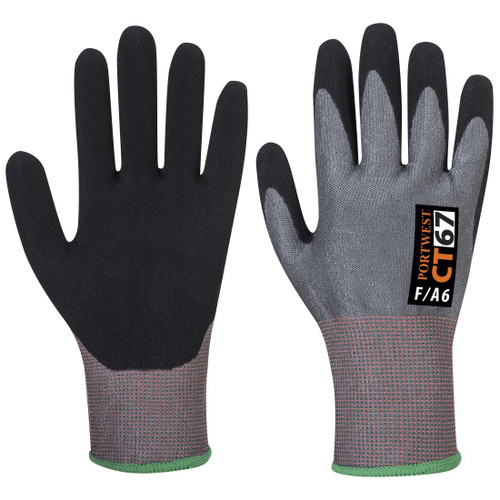 CT67 CT Cut F13 Nitrile Glove Grey/Black XL