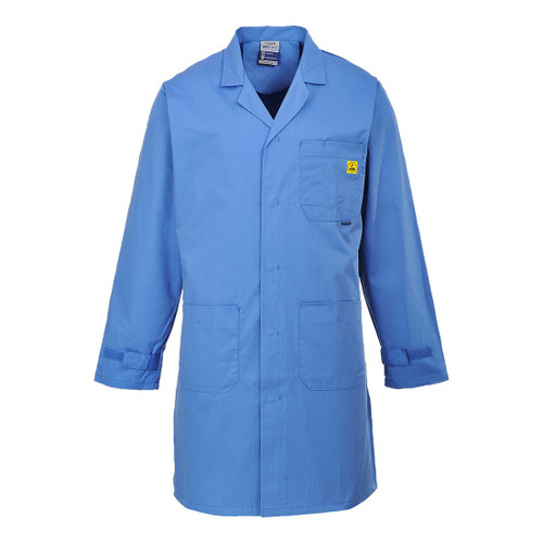 AS10 Anti-Static ESD Coat Hospital Blue S