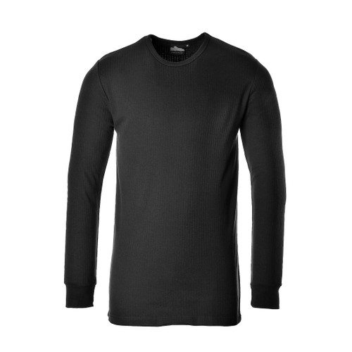 B123 Thermal T-Shirt Long Sleeve Black M