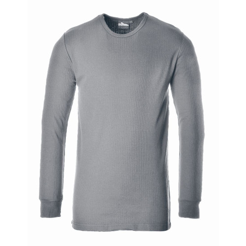B123 Thermal T-Shirt Long Sleeve Grey M