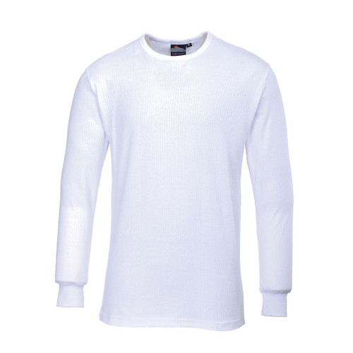 B123 Thermal T-Shirt Long Sleeve White M