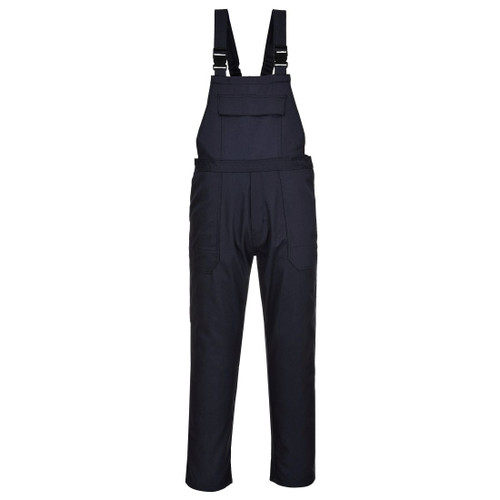 BIZ4 Bizweld Bib and Brace Navy 3XL