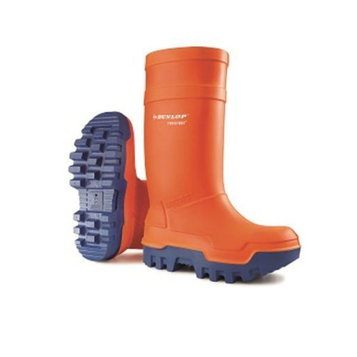 Dunlop Thermo Plus Safety Wellington Orange 10 -  ORANGE, 10