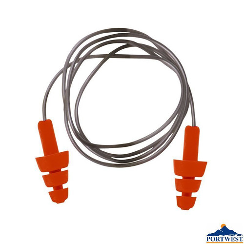 EP04 Reusable TPE Corded Ear Plug (50)