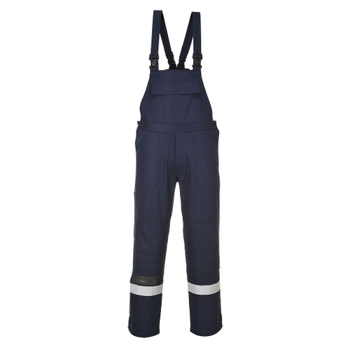 FR27 Bizflame Work Bib and Brace Navy S