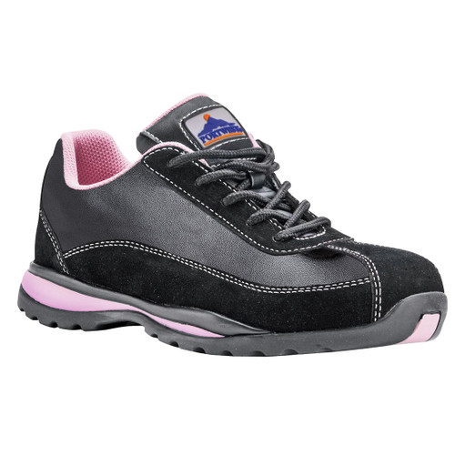 FW39 Steelite Women's Safety Trainer S1P HRO Black/Pink 5 (EU 38)