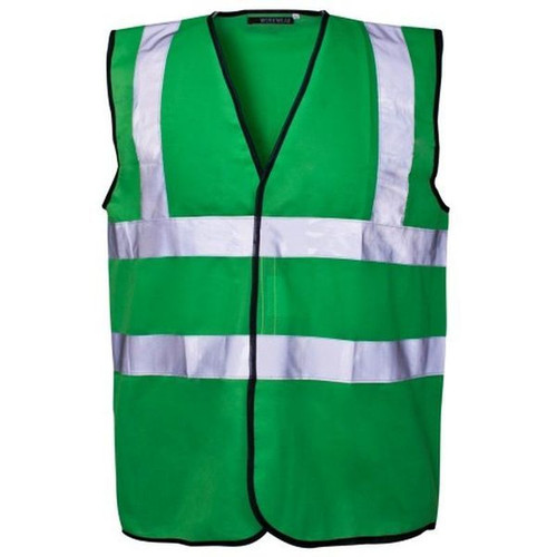 Hi-Vis Waistcoat Green -  GREEN, XL