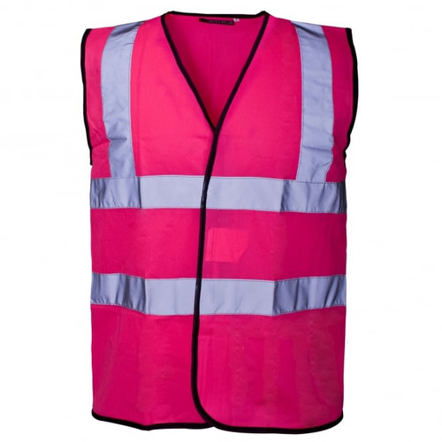 Hi-Vis Waistcoat Pink -  PINK, XXL