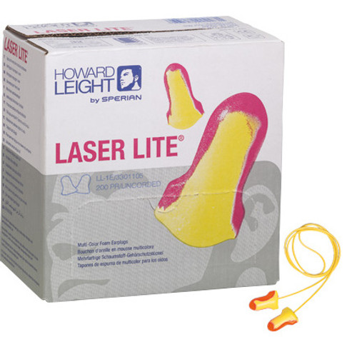 Laser Lite Corded Ear Plugs (100 Pairs)